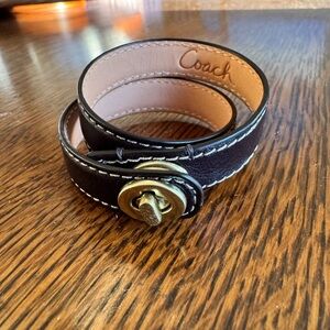 Coach Leather Bracelet